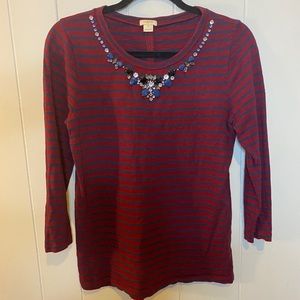 JCrew embellished top small